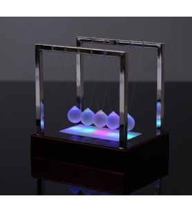 ışıklı newton'un beşiği denge topları kuramı momentumun korunumu (Çok Renkli)