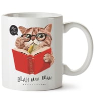 Kedi Baskılı Porselen Kupa Bardak