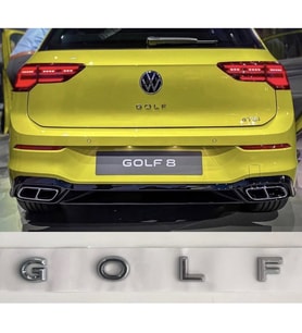 Yeni Golf 7- 8 Yazısı Orjinal Krom Volkswagen Golf Bagaj Yazısı