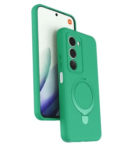 Redmi 15 4G Regal Magsafe Standlı Kapak - Yeşil