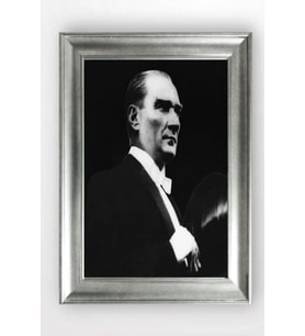 Gümüş Çerçeveli Atatürk Tablo a450