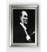 Gümüş Çerçeveli Atatürk Tablo a450