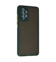 Samsung Galaxy A72 Kılıf Montreal Silikon Kapak - Koyu Yeşil