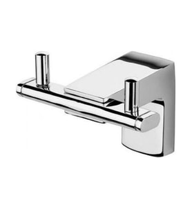 Tema Premium İkili Banyo Askılığı Bornozluk Paslanmaz Krom 