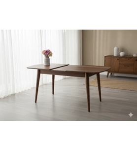 ESSEN MUTFAK MASASI, CEVİZ, 130x80