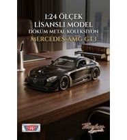Motormax 1:24 Mercedes-AMG GT3 Model Araba - Metal Diecast - Siyah