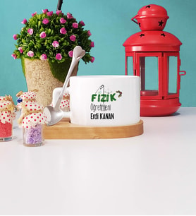 Fizik Öğretmenine Hediye Fizik Öğretmeni Kupa Bardak Kısa Fotoğraflı