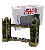 Vintage Metal Londra Köprüsü Tower Bridge Antik Bronz 16 cm