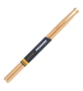 Promark RBH565LAW Rebound 5A Long Hickory Baget (Profesyonel)  Uzatılmış Boy (Extra 1/2 İnç), Rebound Balance ile Geri Sekme Odaklı Ağırlık Merkezi ve Ahşap Uç