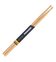 Promark RBH565LAW Rebound 5A Long Hickory Baget (Profesyonel)  Uzatılmış Boy (Extra 1/2 İnç), Rebound Balance ile Geri Sekme Odaklı Ağırlık Merkezi ve Ahşap Uç