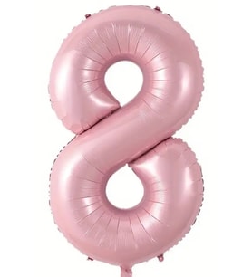 Beysüs Pembe 8 Rakam Folyo Balon 80 cm