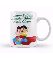 Babalar Günü Babaya Hediye 04 Kupa Bardak Porselen