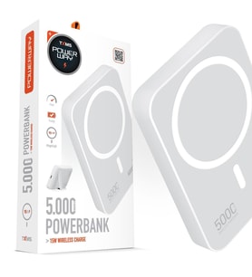 Powerway TXM5 5.000 mAh 15W MagSafe Kablosuz Hızlı Şarjlı Standlı Powerbank