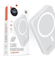 Powerway TXM5 5.000 mAh 15W MagSafe Kablosuz Hızlı Şarjlı Standlı Powerbank