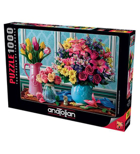 Anatolian Puzzle 1000 Parça Rengarenk Buketler 1130