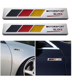 S-LİNE Motorsport Metal Arma 2'li (6 x 1 cm)