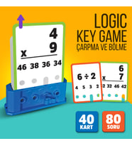 Logic Key Game Çarpma Ve Bölme Matematik Kutu Oyunu