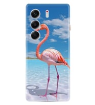 Camon 40 4G Kılıf Boutique Baskılı Resimli Okaynus ve Flamingo Pcode -093