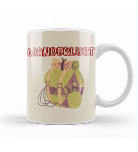 funny Travel gift design lover Trippin Wanderlust   Journey Adventurer  Vacation Kupa Bardak Porselen