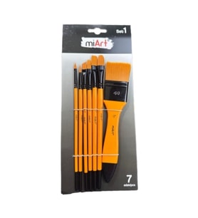 Miart Karma Fırça Seti 7’li Zemin Fırçalı Set (2-6-3/8-8-12-1/2-1.5)