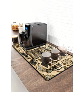 Valerine Life Barista Kahve Barı Matı 40x90cm Espresso Makinesi Çaycı Altlığı Vintage Bar