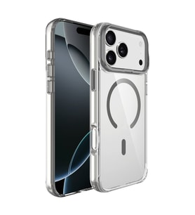 Apple iPhone 17 Pro Max Uyumlu Kılıf M-safe Şarj Özellikli Airbagli Kamera Standlı Zore Azor Kapak