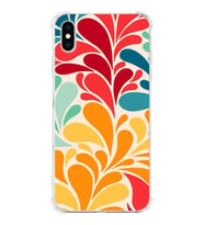 PrintiFy Apple iPhone XS Max Uyumlu Retro Color 5 Baskılı Şeffaf Köşe Korumalı Antişok Kılıf