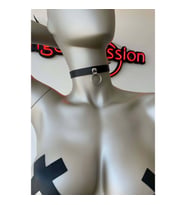 Şık ve Tarz Deri Choker (Siyah)