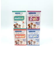 Kedi ve Köpekler için Vitamin Mineral 4lü Destek Seti (Beyaz)