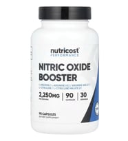 Nutricost Nitrik Oxıde Booster 2250mg, 90 Capsules - 750mg Per Casules.