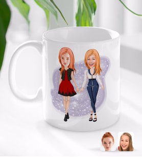 BK Gift Kişiye Özel Bekarlığa Veda Karikatürlü Beyaz Kupa Bardak-4
