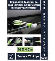 Araç İçi Zor Dar Hassas Yerleri Temizleyen Elektronik Otomobil Araç Klima İç Detay Temizleme Fırçası