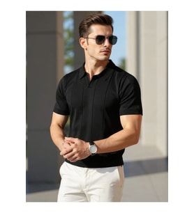 Erkek Kısa Kollu Polo Yakalı Triko Tshirt
