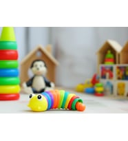 Oyuncak Tırtıl Sümüklü Böcek Esnek Bağlantılı,Bebek İçin Oyuncak Renkli Çocuk Oyun Stres Giderici