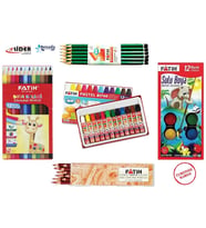 FATİH KURU SULU PASTEL 12 RENK 5 PARÇA BOYA SETİ