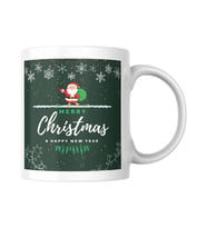 Merry Christmas & Happy New Year Yazılı Yılbaşına Özel Klasik Kupa Bardak Tasarımı 16