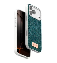 Onegif Apple iPhone 17 Pro Bright Simli Kapak - Koyu Yeşil