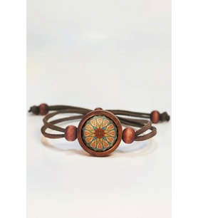 Mandala Ahşap Bileklik