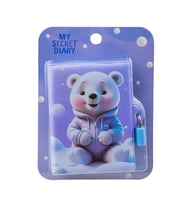 My Secret Sevimli Ayıcık Kilitli Defter 80 Sayfa A7 Karışık 8X11cm