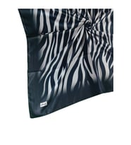 Ebruli Sport Twill Eşarp (Siyah-Pudra)
