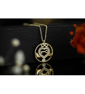 Sevgiyle Kilitli Kolye (Silver)