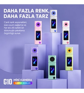 G10 Mini Kamera 1080P Dijital Fotoğraf Makinesi Vlog Kamerası Taşınabilir Renkli Ekran