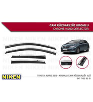 Toyota Auris Kromlu Cam Rüzgarlığı Niken 2013+ (Beyaz)