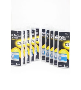 Duracell 675 Numara İşitme Cihaz Pili Kulaklık Pili 6'lı*10 Pa...