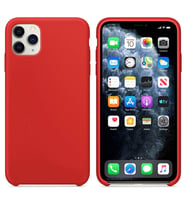 Apple iPhone 11 Pro Altı Açık Liquit Lansman Silikon Bayrak Kırmızısı