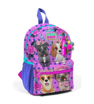 Minik Yuva Sırt Çantası Pembe Köpek Desenli İki Bölmeli 23550