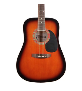 Almira F650N-SB Akustik Gitar - Sunburst (Başlangıç - Dreadnought Kasa)  Geleneksel Sunburst Kaplama, Ergonomik Sap Profili, Akustik Gövde Rezonansı  Ölçüler: 41 İnç Standart Dreadnought