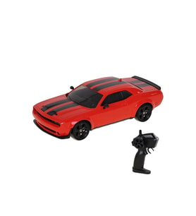 25 Km/H Hız Yapan Dodge Challenger Şarjlı 2.4 Ghz Uzaktan Kumandalı Drift King Araba Kırmızı
