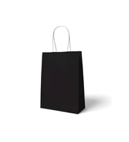 18x8x24 Büküm Saplı Çanta 10'lu Siyah M539