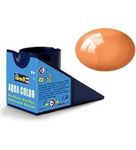 Revell - Su Bazlı Maket Boyası Turuncu Clear 18 Ml (36730) (Krem)